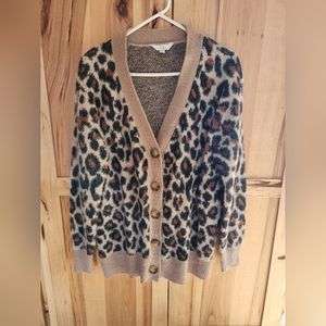 Women's Cheetah Print Cardigan Size Medium
